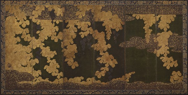 Grape vines, Momoyama period, 1568-1615. Creator: Kano Eitoku.