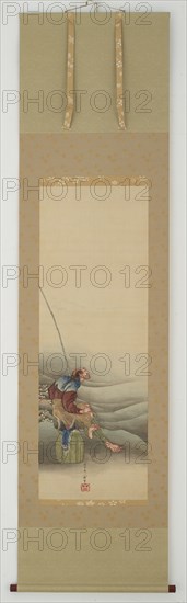 Fisherman, Edo period, 1849. Creator: Hokusai.