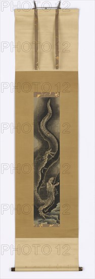 Descending dragon, late 18th-early 19th century. Creator: Hokusai.