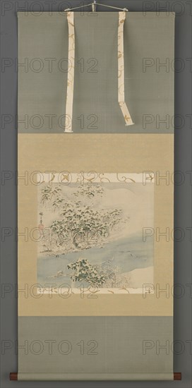 Arashiyama in Snow, Edo period, 19th century. Creator: Ando Hiroshige.