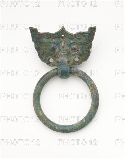 Mask and ring, Eastern Zhou to Han dynasty, 770 BCE-220 CE. Creator: Unknown.