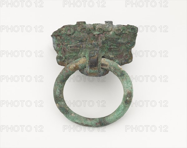 Mask and ring, Eastern Zhou to Han dynasty, 770 BCE-220 CE. Creator: Unknown.
