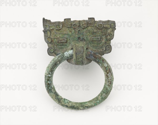 Mask and ring, Eastern Zhou to Han dynasty, 770 BCE-220 CE. Creator: Unknown.