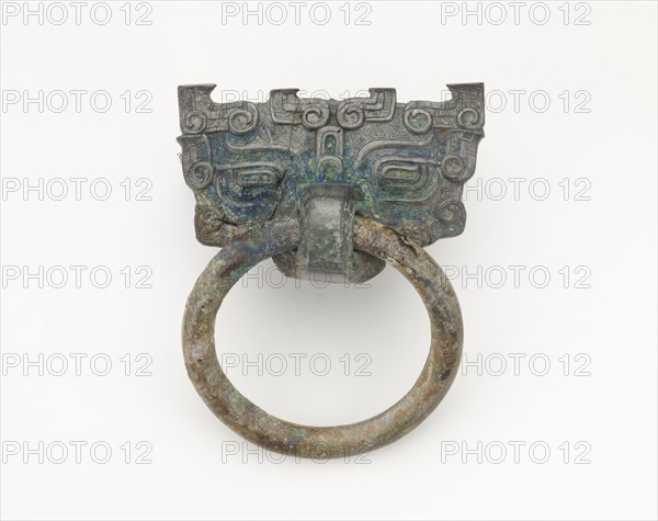 Mask and ring, Eastern Zhou to Han dynasty, 770 BCE-220 CE. Creator: Unknown.