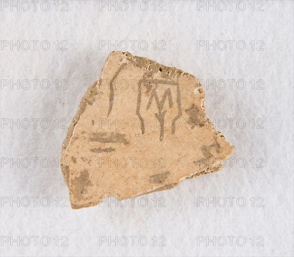 Inscribed bone fragment ("oracle bone"), Late Shang dynasty, ca. 1300-1050 BCE. Creator: Unknown.