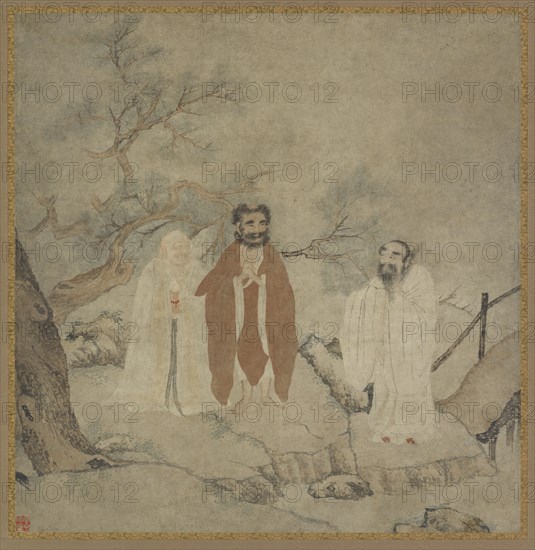 Sakyamuni, Lao Tzu, and Confucius, Ming dynasty, 1368-1644. Creator: Unknown.