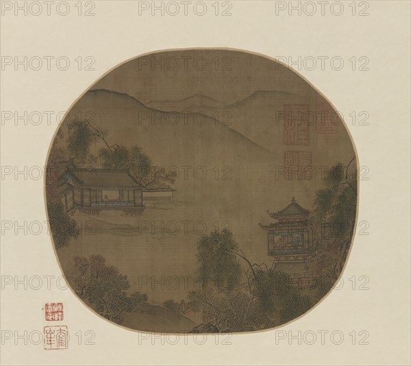 Pavilions by a mountain stream, Ming dynasty, 16th-17th century. Creator: Unknown.