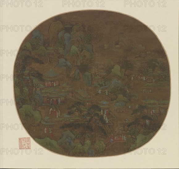 Palace and gardens, Ming dynasty, 16th-17th century. Creator: Unknown.