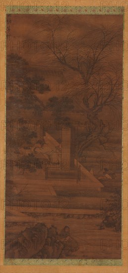 A Poet dreaming in his riverside pavilion, Ming or Qing dynasty, 17th century. Creator: Unknown.