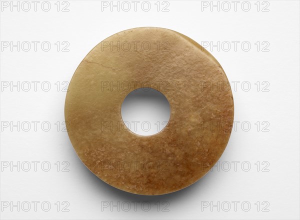 Disk (bi ?), Probably Shang dynasty, ca. 1600-ca. 1050 BCE. Creator: Unknown.