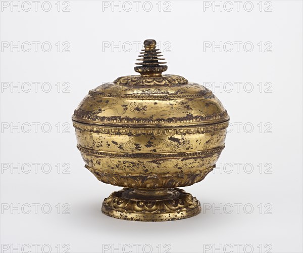 Reliquary with Stupa-Shaped Top, Tang dynasty, 7th century. Creator: Unknown.