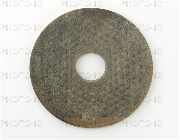 Disk (bi) with knobs, Warring States period or early Han dynasty, 475-100 BCE. Creator: Unknown.