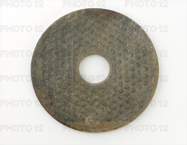 Disk (bi) with knobs, Warring States period or early Han dynasty, 475-100 BCE. Creator: Unknown.