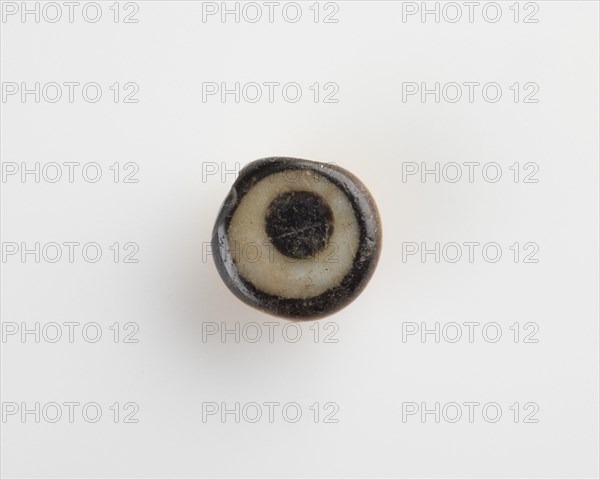 Eye-bead, with an eyelet and also a lateral bore, New Kingdom, 1550-1307 BCE. Creator: Unknown.