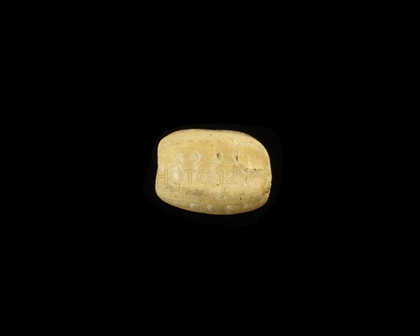 Bead, corrugated, New Kingdom, 1550-1196 BCE. Creator: Unknown.