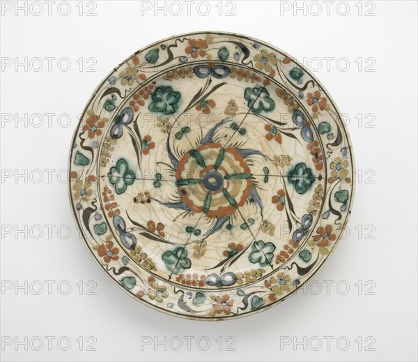 Plate with low foot, Safavid period, early 17th century. Creator: Unknown.