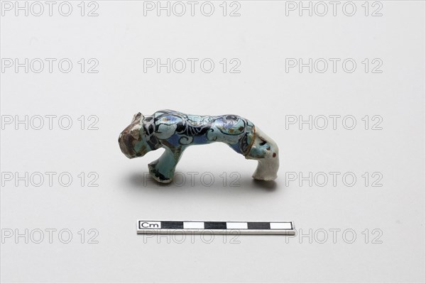 Lion shaped handle, Saljuq period, early 13th century. Creator: Unknown.