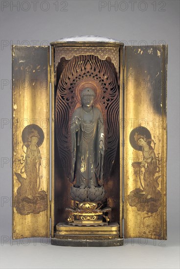 Amitabha (Amida), contained within a closed shrine, Edo period, 1615-1868. Creator: Unknown.