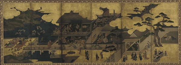 Scene of a party in a brothel, Edo period, late 17th century. Creator: Unknown.