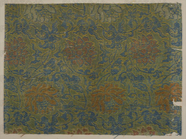 Brocade, silk. A sample, Edo period, 1615-1868. Creator: Unknown.