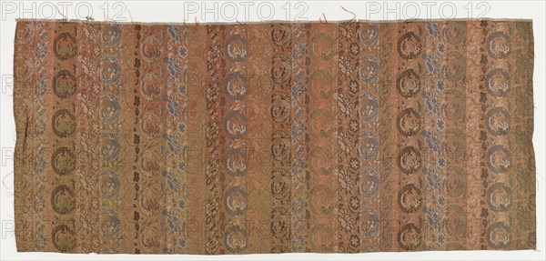 Brocade, silk, Edo period, 1615-1868. Creator: Unknown.