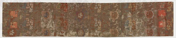 Brocade, silk. Buddhist monk's stole. Ohi, Edo period, 1615-1868. Creator: Unknown.