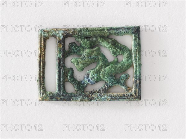 Costume ornament: striding dragon, Goryeo period, 12th-13th century. Creator: Unknown.