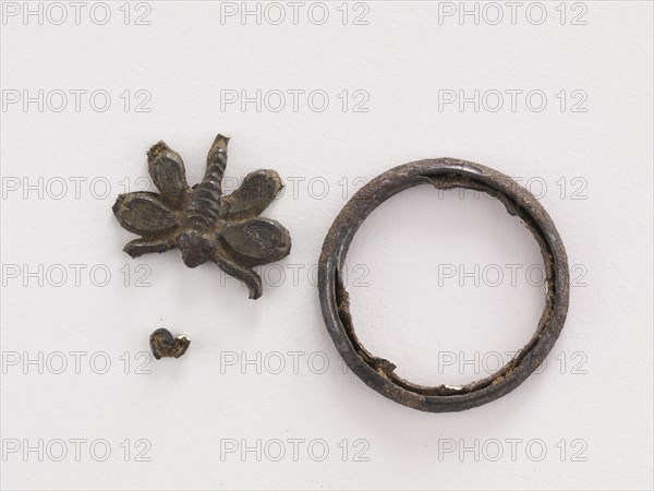 Garment ornament: butterfly (fragments), Goryeo period, 12th-13th century. Creator: Unknown.