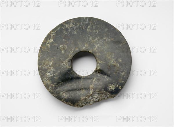 Disk (bi ?) with incised glyph (fragment), Late Neolithic period, ca. 3300-2250 BCE. Creator: Unknown.