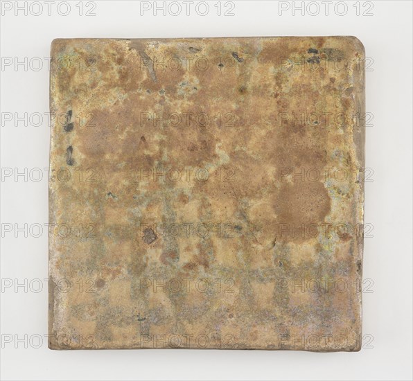 Tile, square, Abbasid period, late 12th-early 13th century. Creator: Unknown.