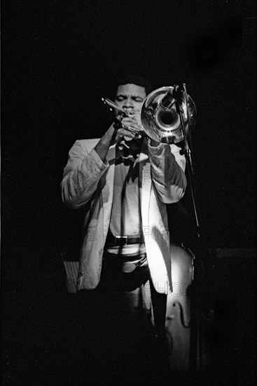 Robin Eubanks, Ronnie Scott’s Jazz Club, Soho, London, May 1990. Creator: Brian O'Connor.