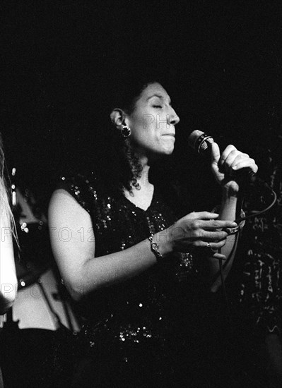 Sara Kreiger, New York Voices, Ronnie Scott’s Jazz Club, Soho, London, 9.89. Creator: Brian O'Connor.