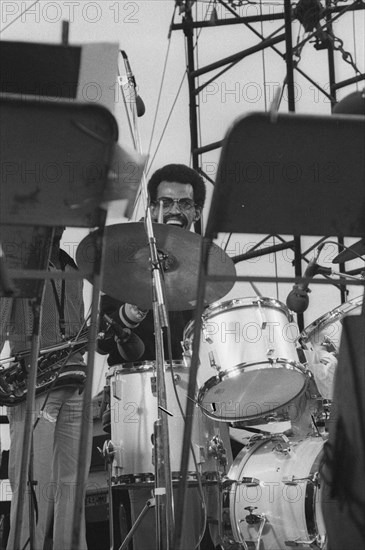 Dannie Richmond, Capital Jazz Festival, Alexandra Palace, London, 7/79. Creator: Brian O'Connor.