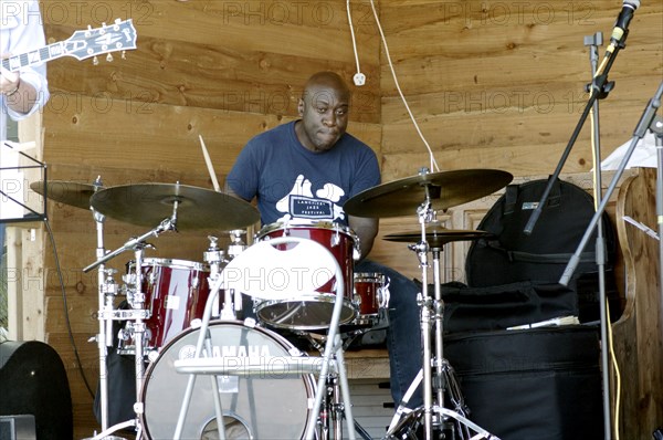 Winston Clifford, Roger Beaujolais Quartet, Three Horseshoes, Knockholt, Kent, 1st June 2021. Creator: Brian O'Connor.