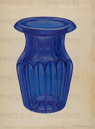 Blue Glass, 1935/1942. Creator: Nicholas Amantea.