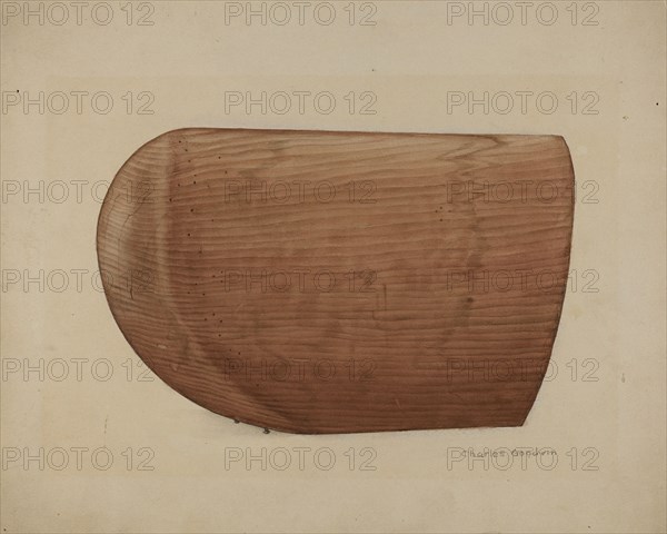 Shaker Wooden Bonnet Mold, 1935/1942. Creator: Charles Goodwin.