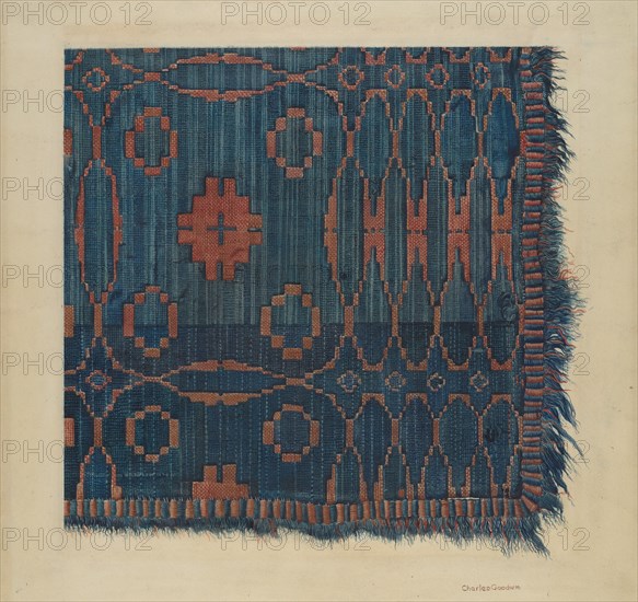 Coverlet, c. 1938. Creator: Charles Goodwin.