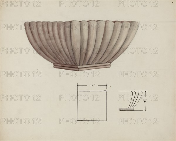 Urn Design, c. 1940. Creator: Charles Goodwin.