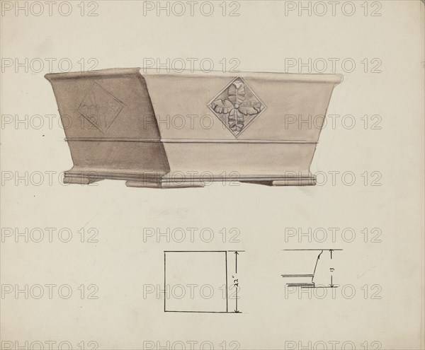 Urn Design, c. 1940. Creator: Charles Goodwin.