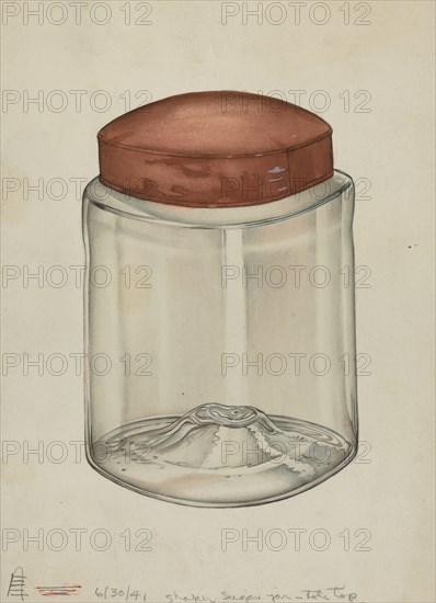 Shaker Sugar Jar, 1941. Creator: Charles Goodwin.