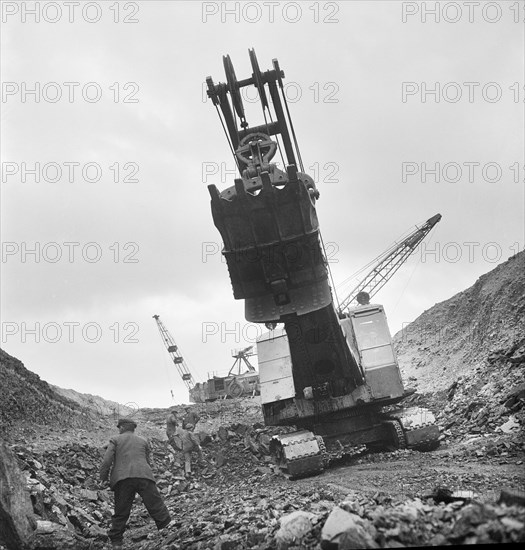 Carrington's Coppice Opencast Colliery, Smalley, Amber Valley, Derbyshire, 12/04/1948. Creator: John Laing plc.