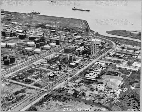 Coryton Oil Refinery, Thurrock, Essex, 06/08/1952. Creator: John Laing plc.