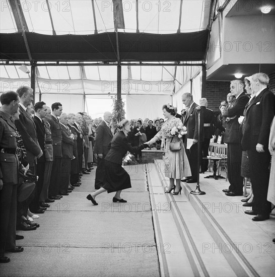 Ceremonial opening of Coryton Oil Refinery, Thurrock, Essex, 27/05/1954. Creator: John Laing plc.