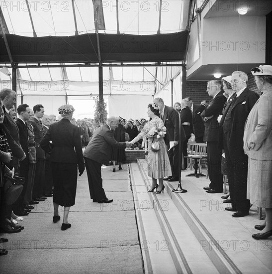 Ceremonial opening of Coryton Oil Refinery, Thurrock, Essex, 27/05/1954. Creator: John Laing plc.