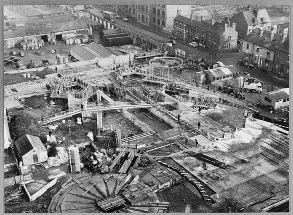 Coventry Cathedral, Priory Street, Coventry, 10/12/1955. Creator: John Laing plc.