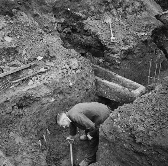 Coventry Cathedral, Priory Street, Coventry, 31/05/1955. Creator: John Laing plc.