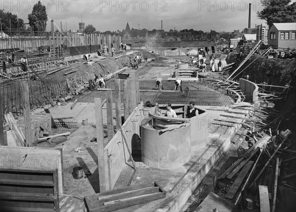 Coventry Cathedral, Priory Street, Coventry, 06/09/1955. Creator: John Laing plc.