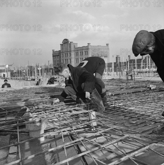 Coventry Cathedral, Priory Street, Coventry, 17/01/1956. Creator: John Laing plc.