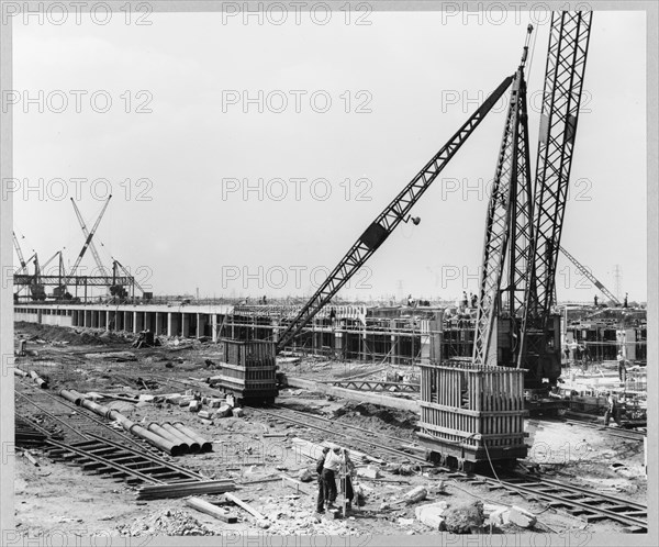 Ford Motor Company Works, Thames Foundry, Dagenham, Havering, GLA, 30/05/1956. Creator: John Laing plc.