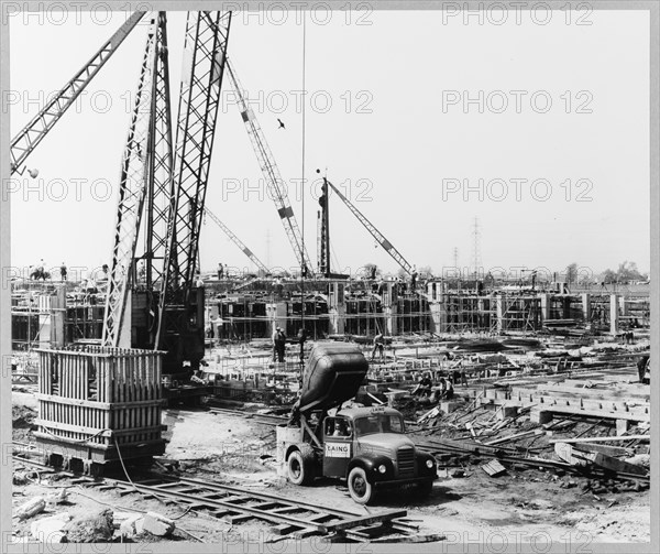 Ford Motor Company Works, Thames Foundry, Dagenham, Havering, GLA, 30/05/1956. Creator: John Laing plc.